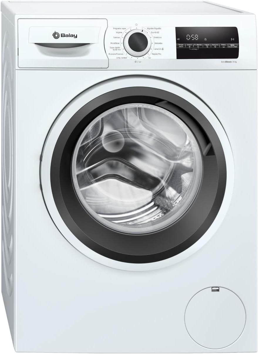 Lavadora Balay 3TS282B 8 kg Carga Frontal - Libre Instalación con AquaControl Plus Programa Plancha y Función Más Rápido-Palolyhaven