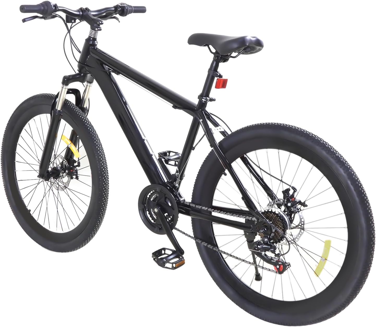 Bicicleta de montaña 26 pulgadas - adulto - 21 velocidades - acero al carbono - doble suspensión - negro-Palolyhaven