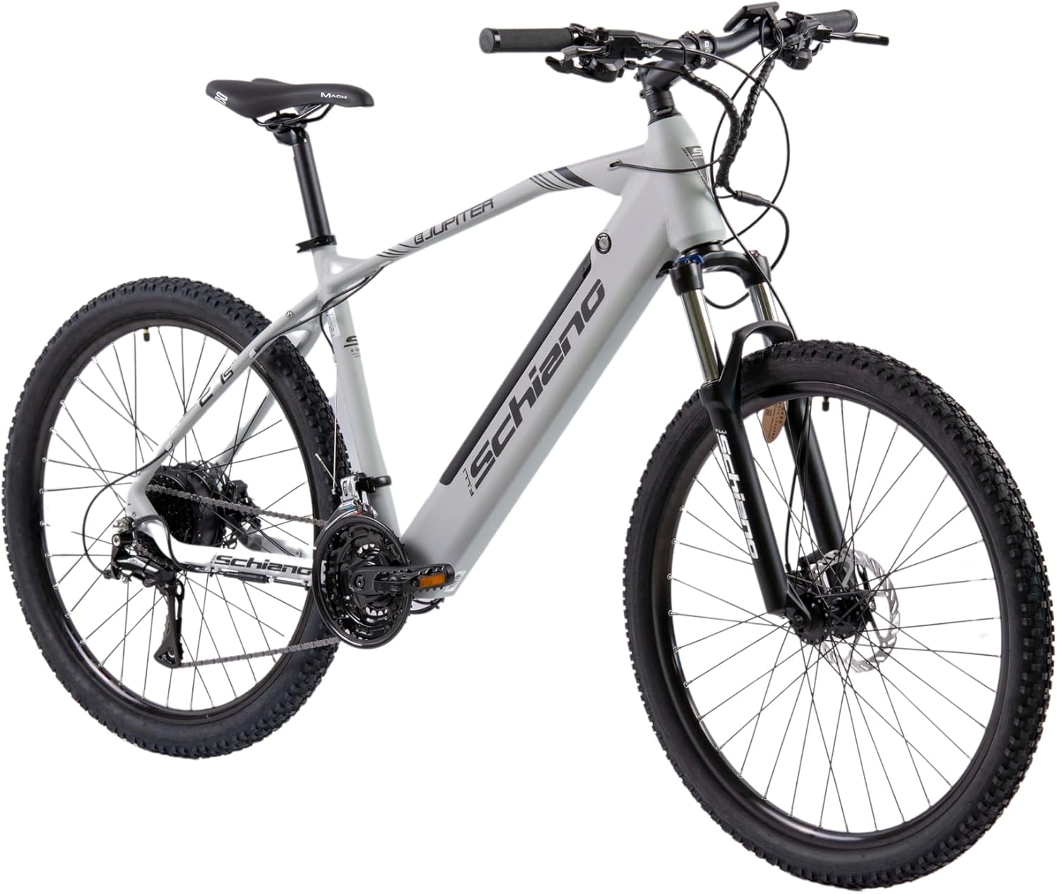 F.lli Schiano E-Jupiter bicicleta eléctrica MTB 27,5 pulgadas - aluminio - batería 36V 14Ah - motor 250W - gris verde-Palolyhaven