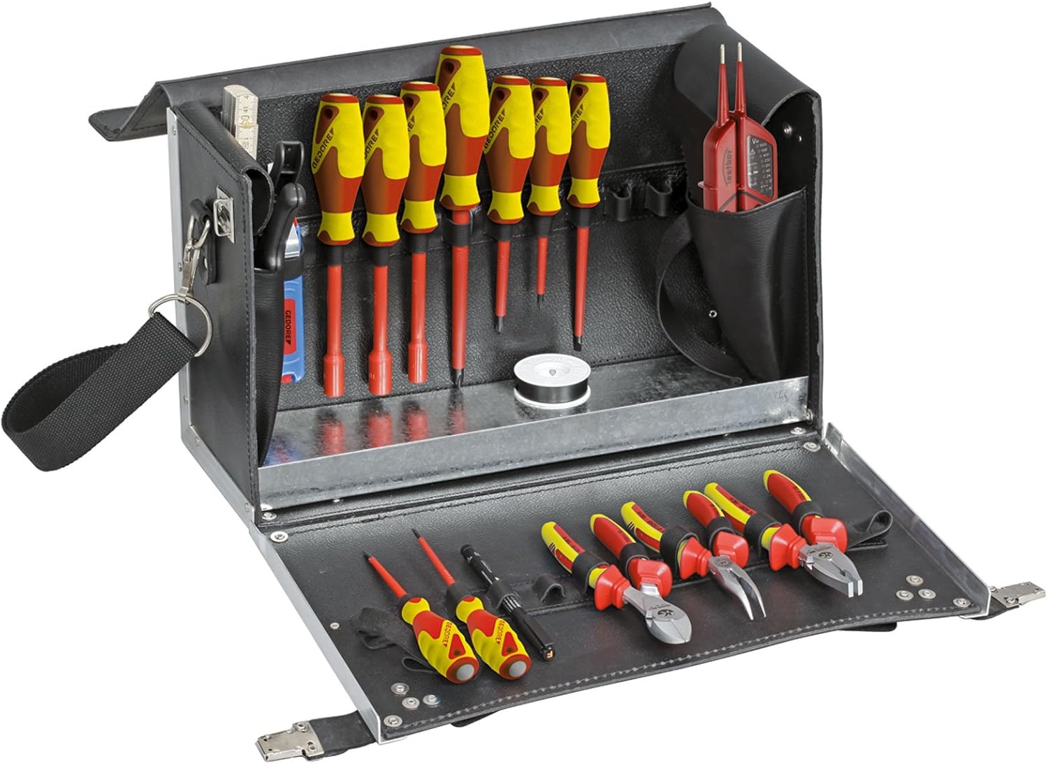 Maleta de Herramientas para Electricista 18 Piezas Kit Profesional de Acero Aleado para Instalación y Reparación Eléctrica-Palolyhaven