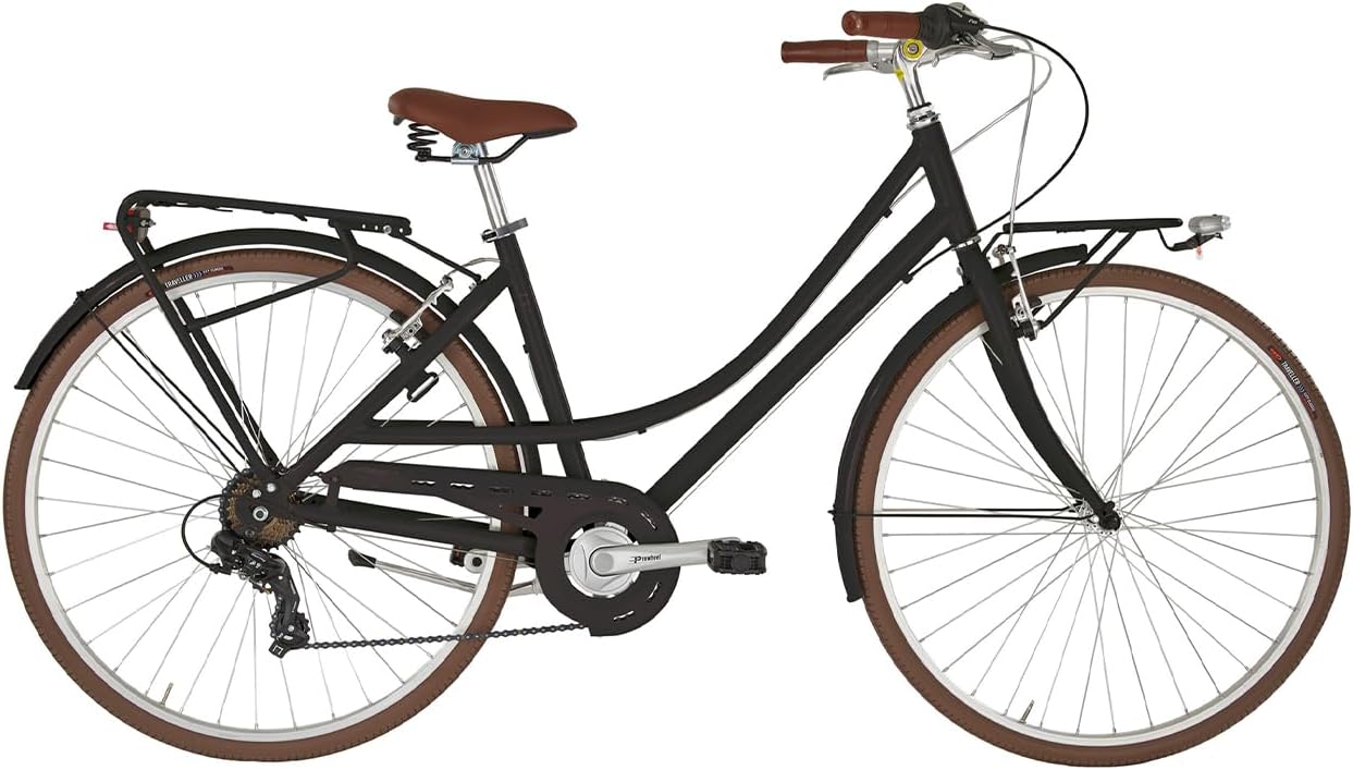 Alpina Bike Freetime bicicleta urbana mujer 28 pulgadas - acero aleado - rígida - ligera - negro-Palolyhaven