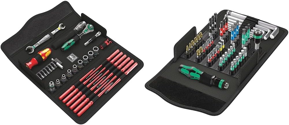 Wera Juego de Herramientas de Mantenimiento 35 Piezas y 52 Piezas Acero Hexagonal Mecánico Profesional Taller Negro - Kit Herramientas Wera-Palolyhaven