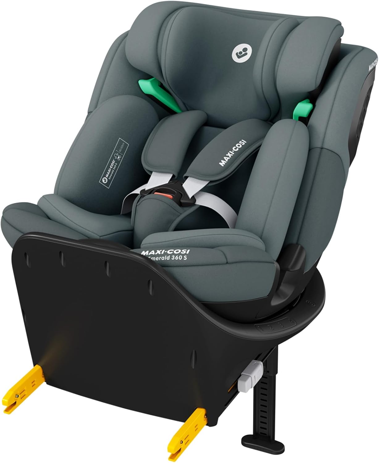 Maxi-Cosi Emerald 360 S i-Size silla coche giratoria 0 a 12 años protección impacto lateral G CELL negro graphite-Palolyhaven