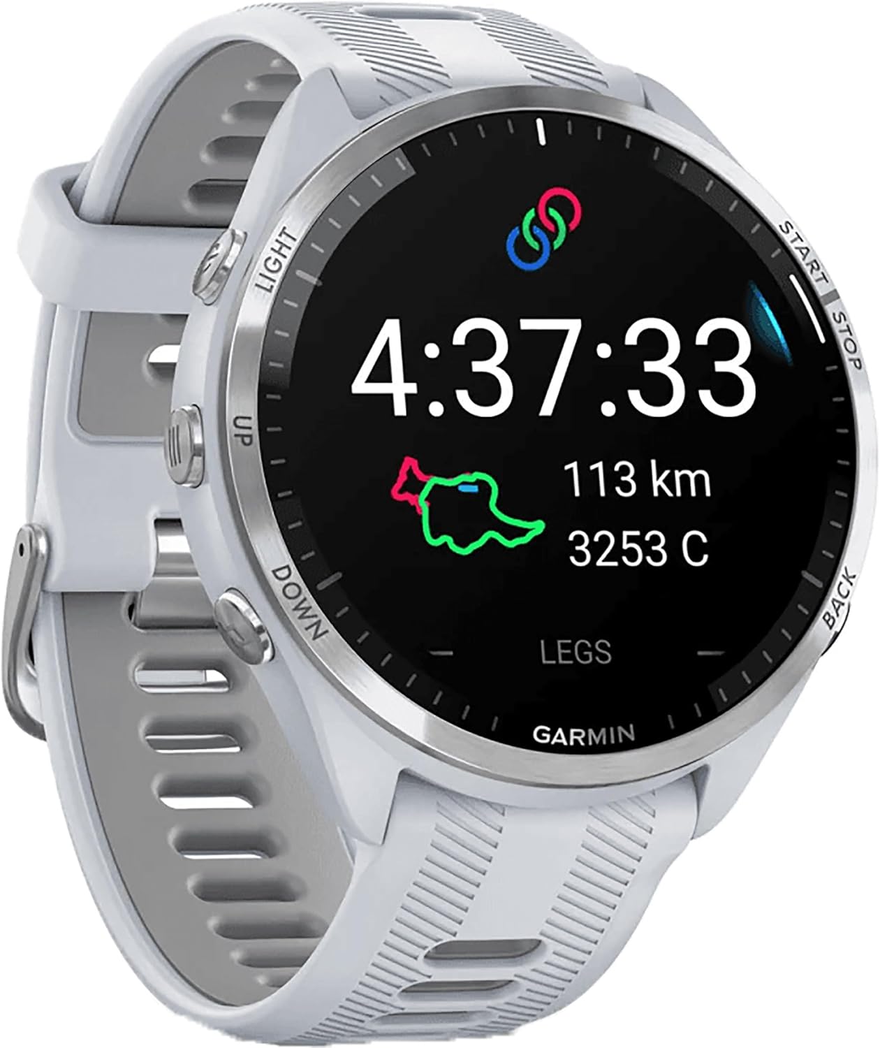 Garmin Forerunner 965 Smartwatch Deportivo GPS Unisex - Pantalla 1,4 Pulgadas Always On Display 32 GB y Diseño Piedra Blanca Gris Polvo-Palolyhaven