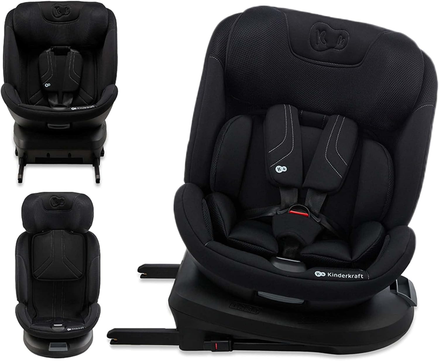 Kinderkraft XPEDITION 3 silla de coche bebé ISOFIX giratoria 360 iSize 40 a 150 cm grupo 0 1 2 3 negro-Palolyhaven