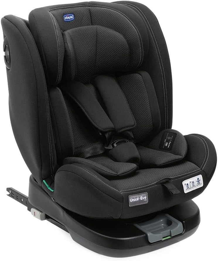 Chicco Unico EVO i-Size silla de coche giratoria 360 ISOFIX niños 40 a 150 cm grupo 0 1 2 3 negro protección lateral-Palolyhaven