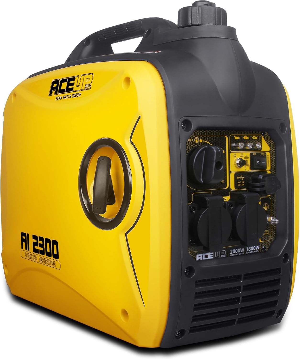 Aceup Energy generador gasolina 2000 W - 2 tomas 230 V - portátil - 19,8 kg - para acampada-Palolyhaven