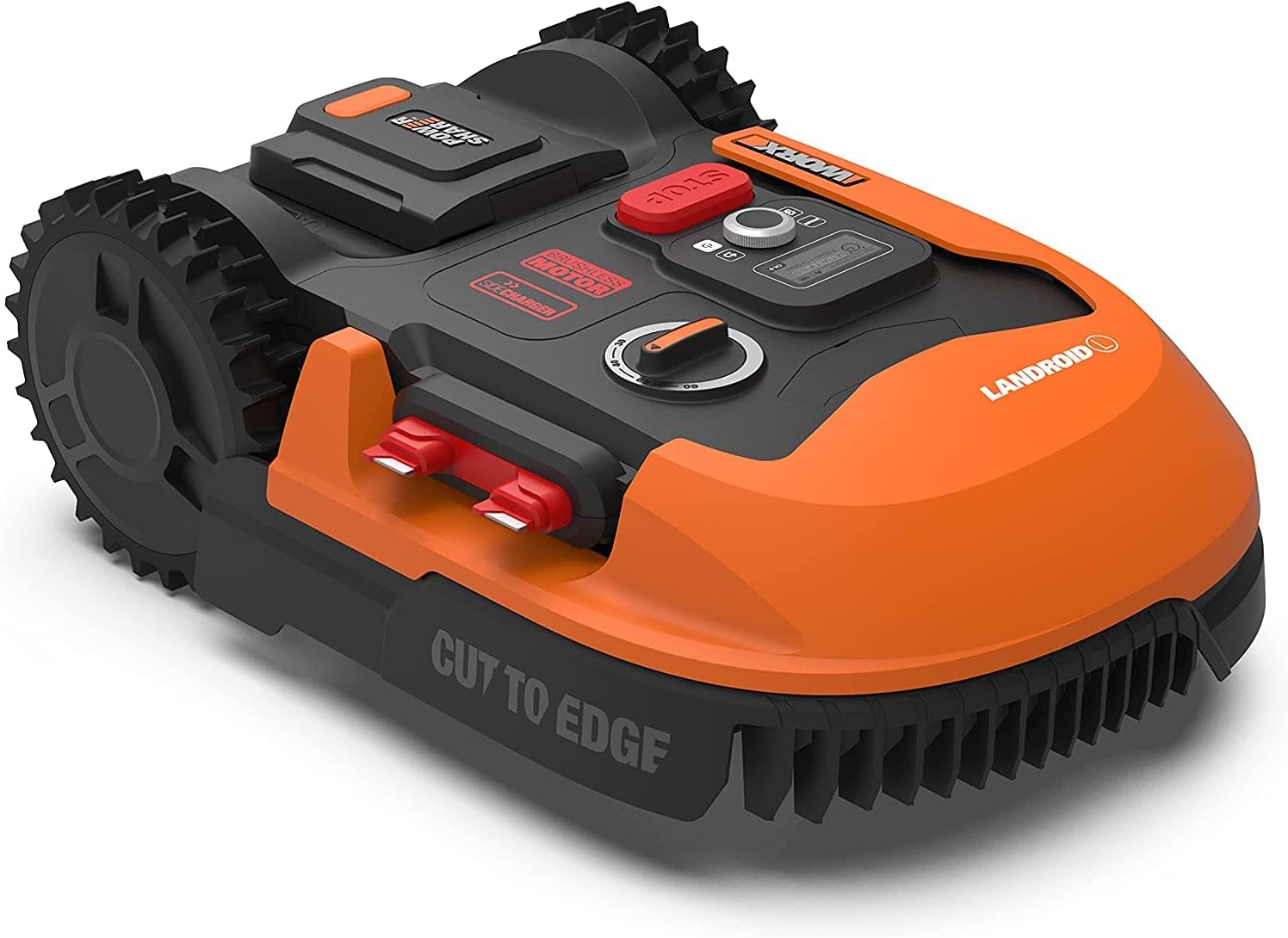 WORX Landroid M500 Plus robot cortacésped 20V - hasta 500 m2 - corte 180 mm - automático - naranja-Palolyhaven