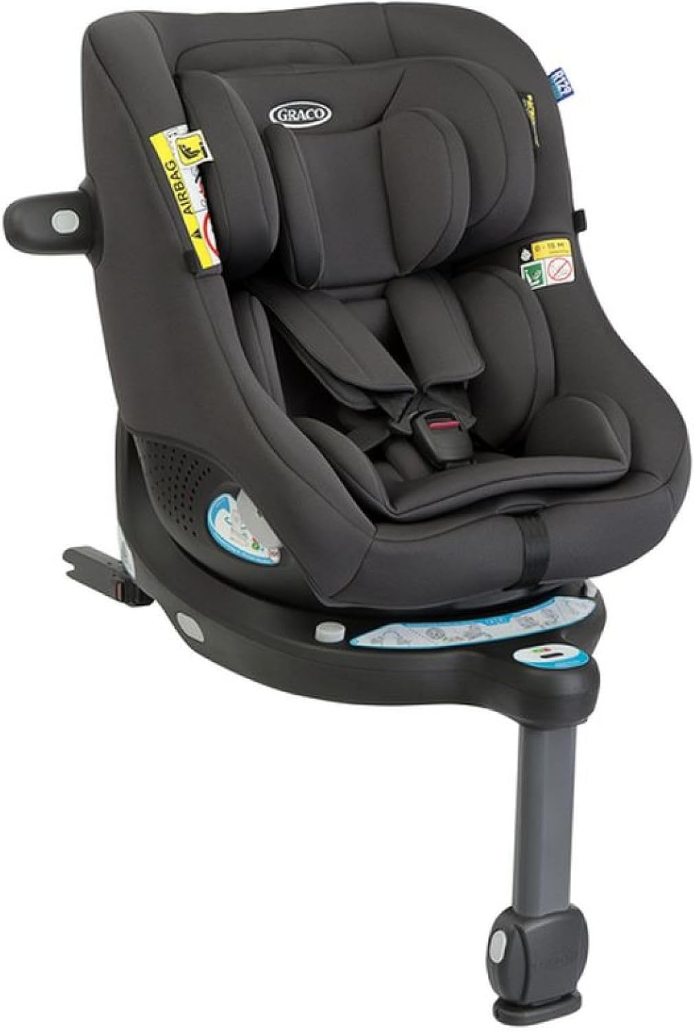 Graco Turn2Me DLX i-Size silla de coche giratoria 360 ISOFIX 40-105 cm 0-4 años Iron-Palolyhaven