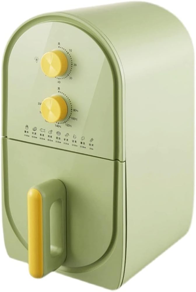 Freidora de aire compacta 3L circulación rápida temporizador 60 minutos cocina saludable diseño ahorro energía - freidora de aire compacta doméstica eficiente - cocción rápida bajo consumo-Palolyhaven