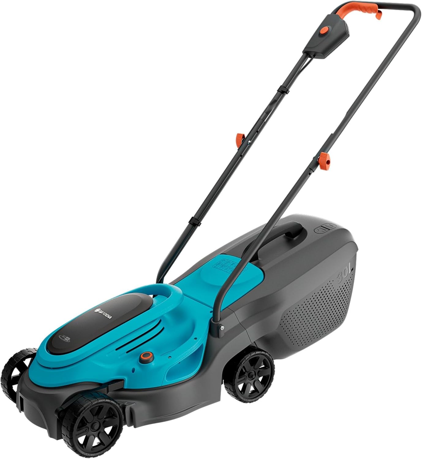 Cortacésped de batería alto rendimiento - Corte 32 cm - Sistema P4A listo para usar - Altura ajustable hasta 65 mm - Turquesa-Palolyhaven