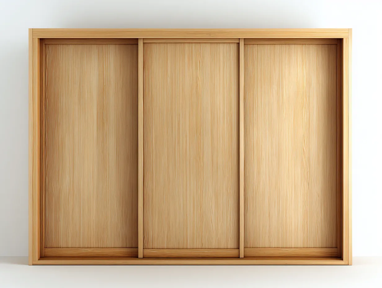 Armadio - legno - 200x62x205 cm - naturale - stile moderno-Havengohub