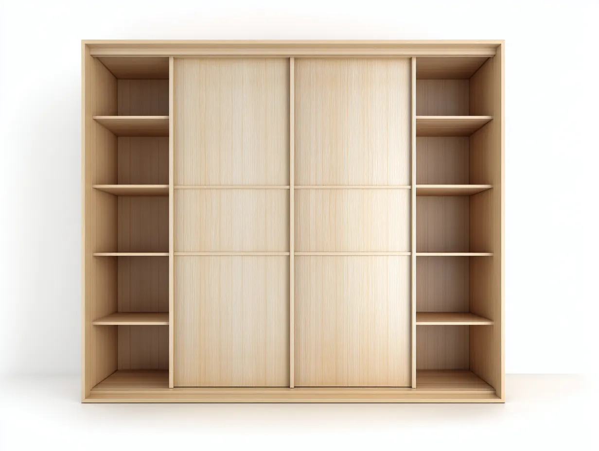 Armadio - legno - 180x60x200 cm - naturale - stile moderno-Havengohub