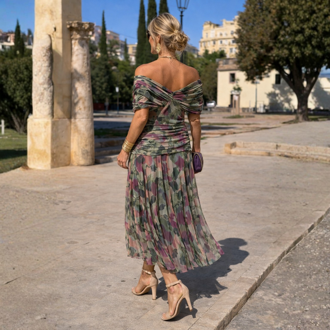 Off Shoulder Maxi Dress