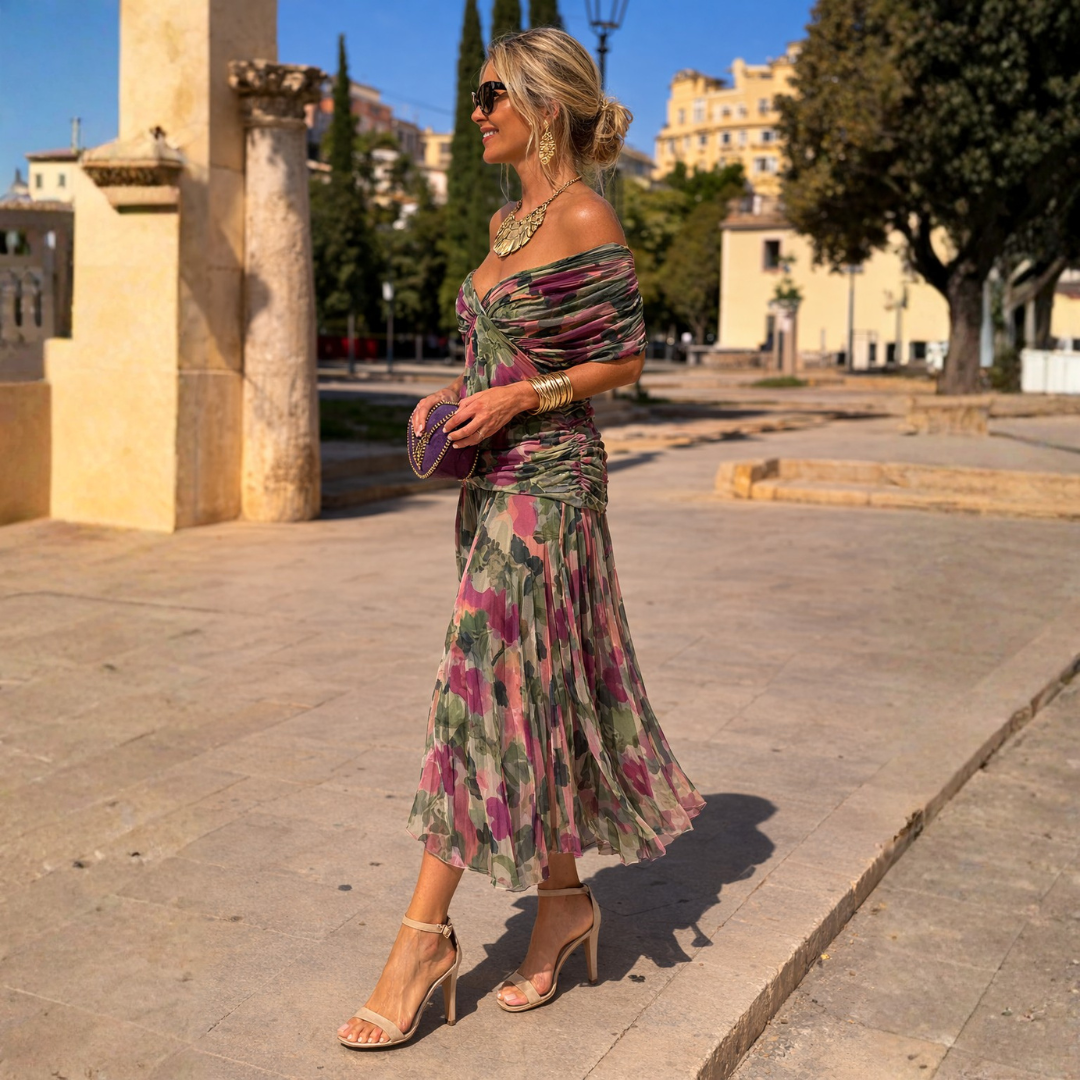 Off Shoulder Maxi Dress