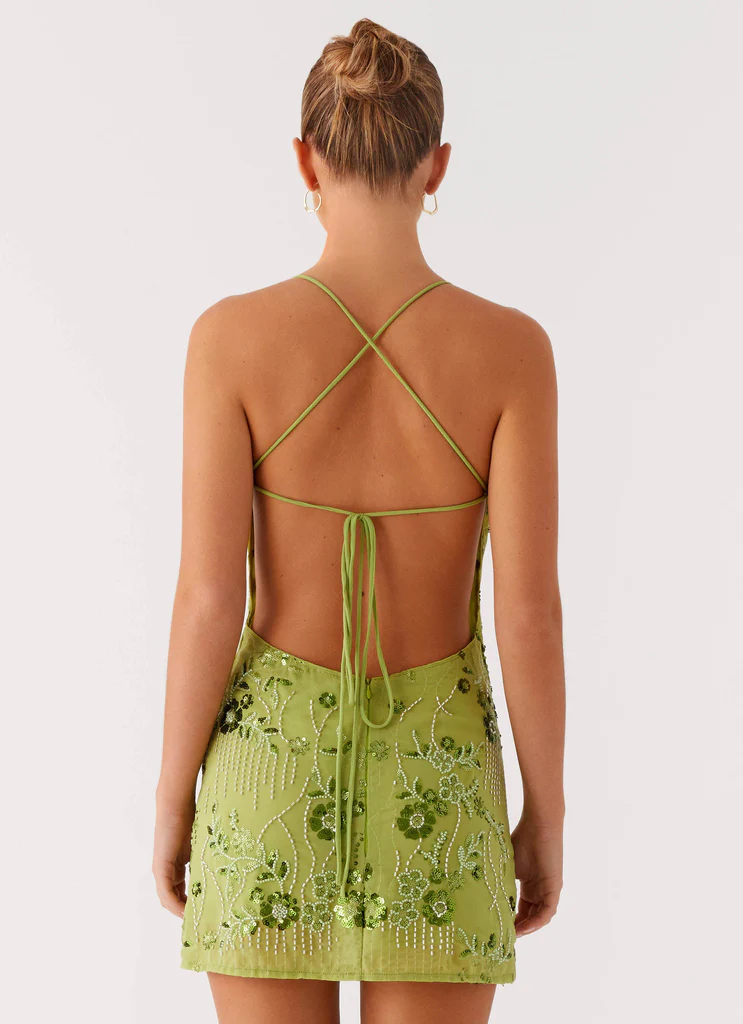 Vietta Sequin Cami Micro Mini Dress