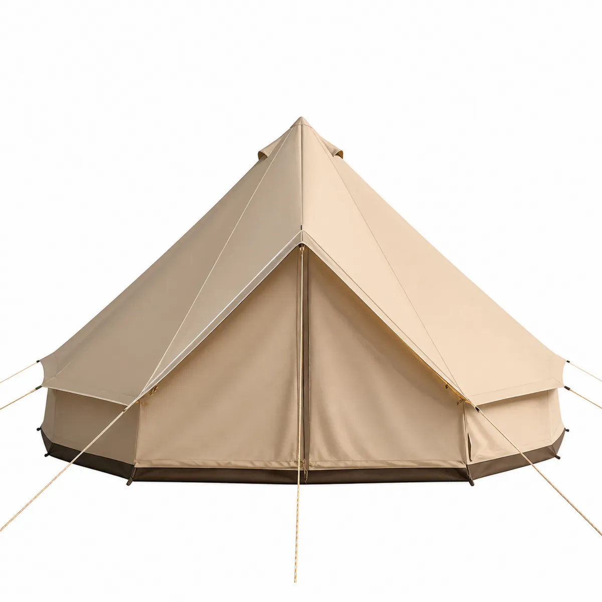 Tente en Coton Beige Forme Cloche 400x400x250 cm