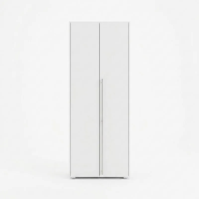 Weißer Kleiderschrank MDF 2-türig-Noblehomeeu
