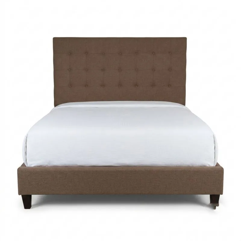 Polsterbett mit Kopfteil Braun Stoff-Noblehomeeu