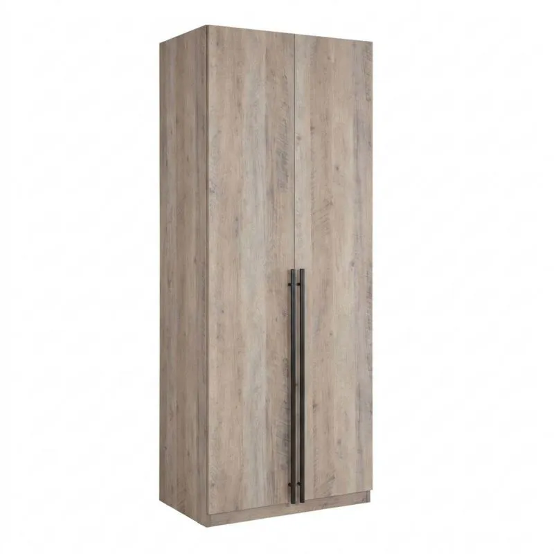 Zweitüriger MDF-Kleiderschrank in Holzoptik-Noblehomeeu