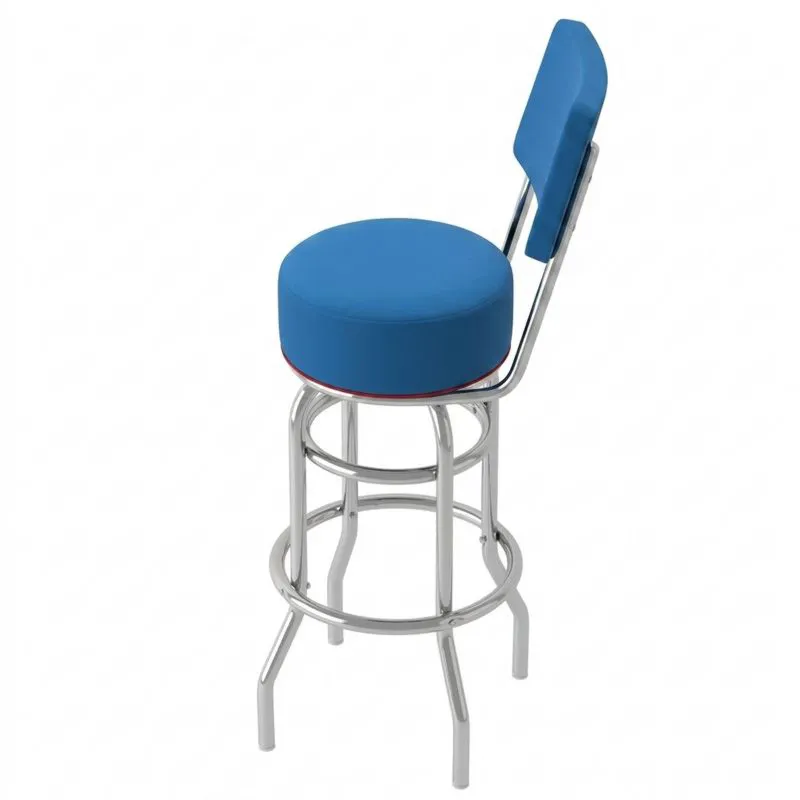 Barhocker Edelstahl Blau 76 cm Sitzhöhe-Noblehomeeu