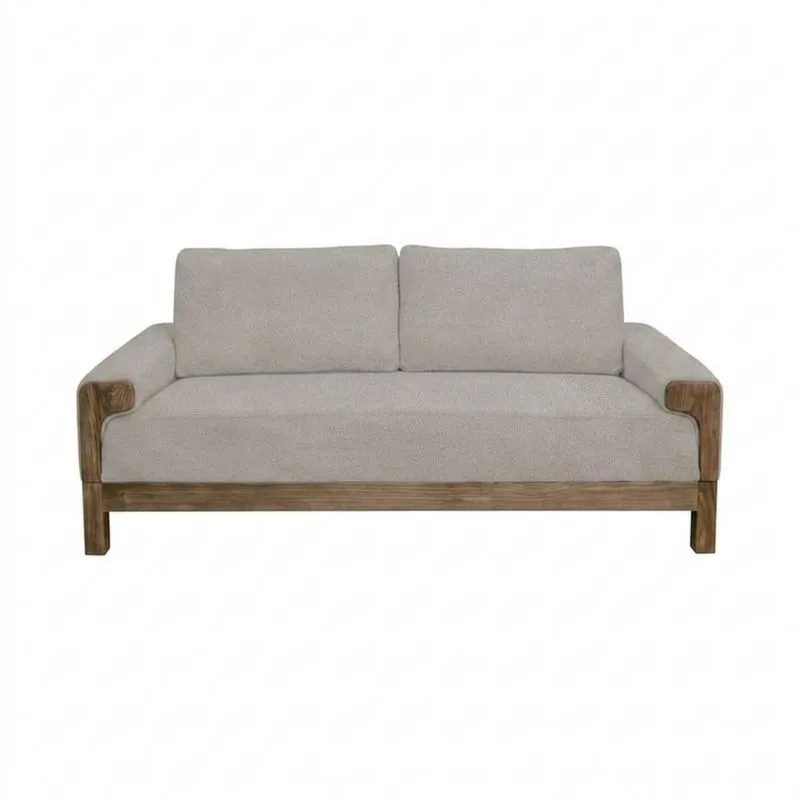 2-Sitzer Sofa Polyester Polsterung Eichenholz Rahmen-Noblehomeeu