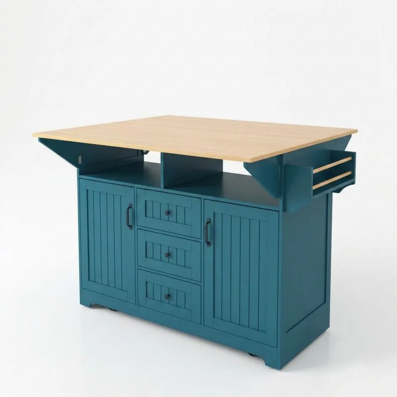 Blaue Kücheninsel aus MDF-Noblehomeeu