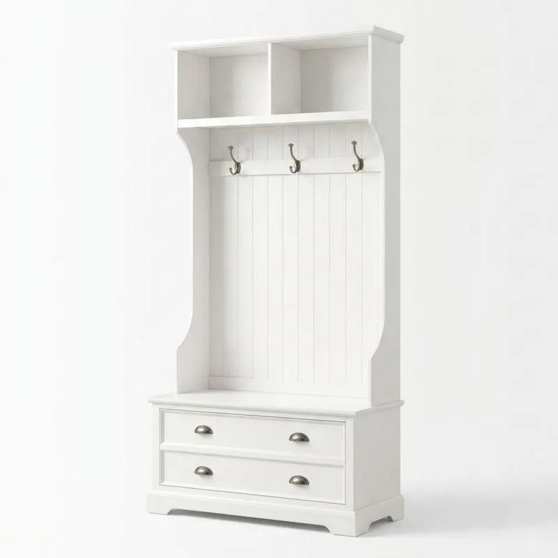 Weiße Garderobe aus MDF-Noblehomeeu