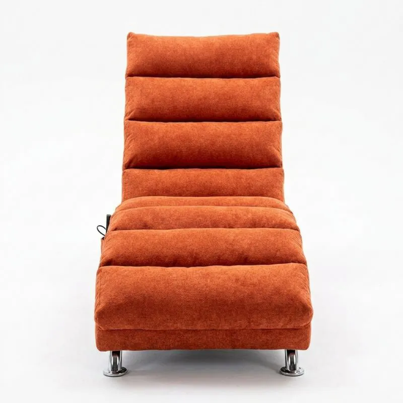 Orangefarbener, verstellbarer Relaxsessel aus Polyestergewebe-Noblehomeeu