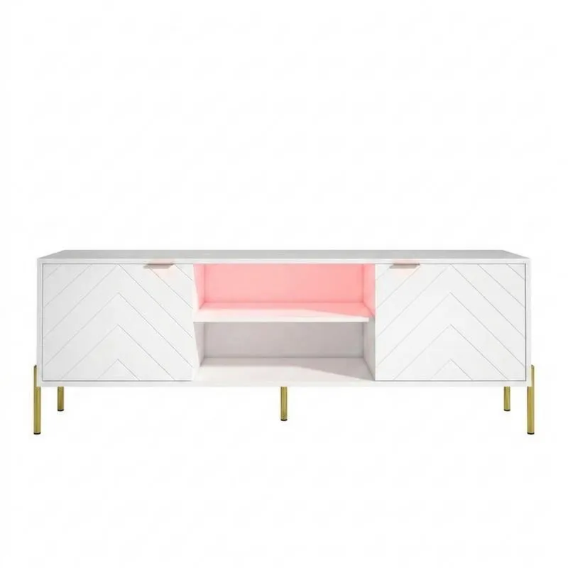 TV-Schrank aus MDF und Aluminiumlegierung-Noblehomeeu