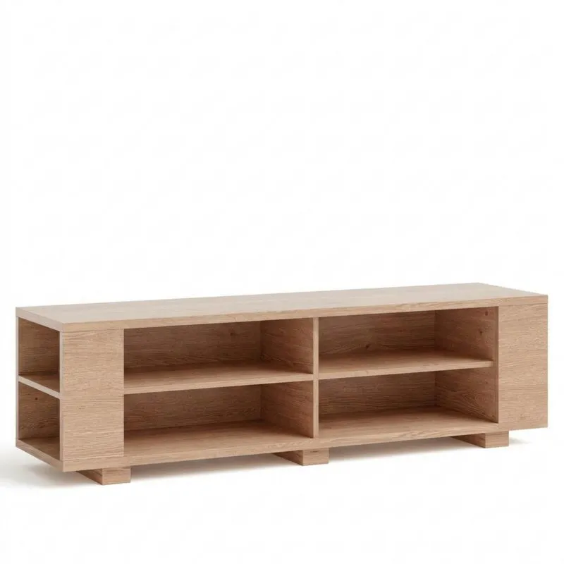 TV-Schrank aus MDF und Spanplatte mit Eichen-Finish-Noblehomeeu