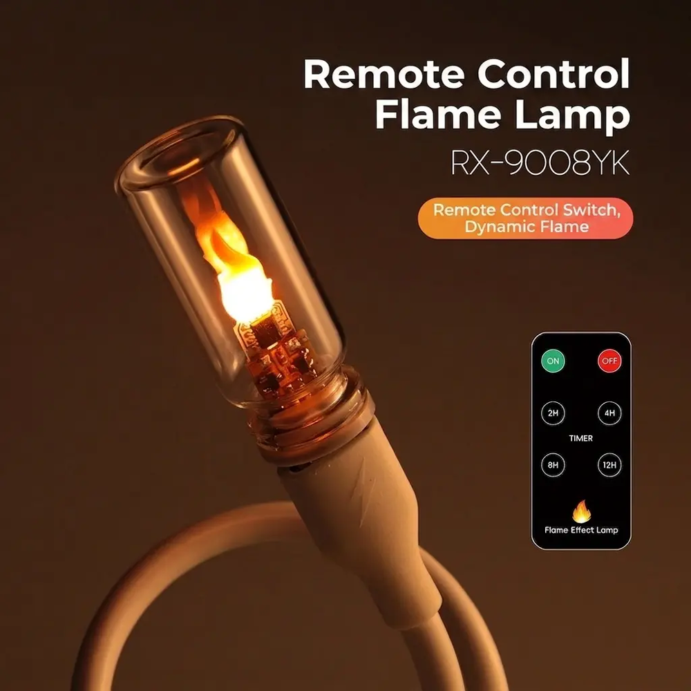 USB Flame LED Ambient Lamp