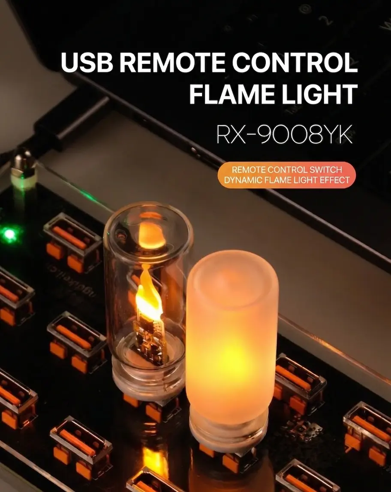 USB Flame LED Ambient Lamp