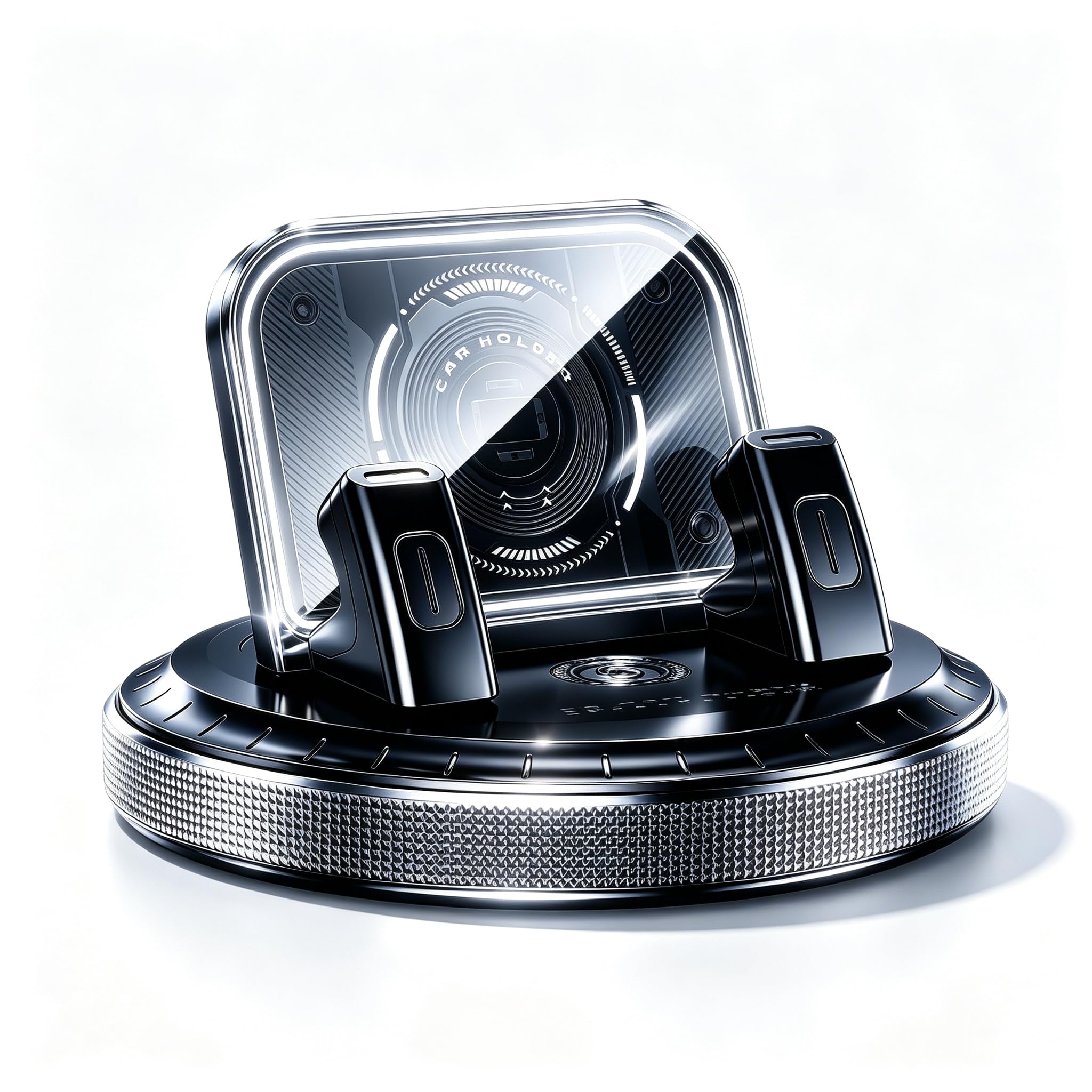 360&deg; Rotating Car Phone Holder &ndash; Anti-Slip Dashboard Mount with Double-Layer Pad for GPS Navigation