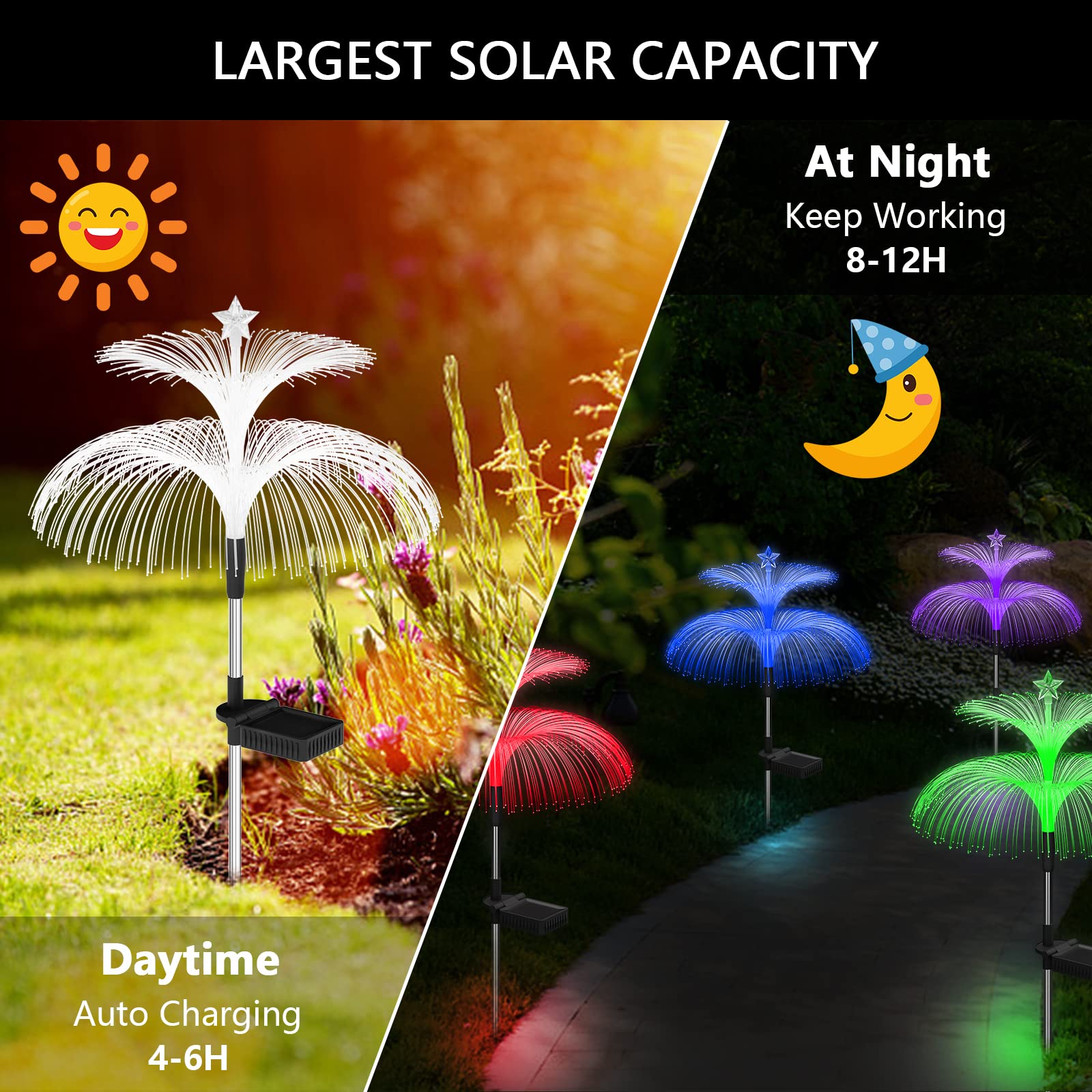 Solar Jellyfish Garden Lights &ndash; 7 Color Changing Waterproof Outdoor Decor