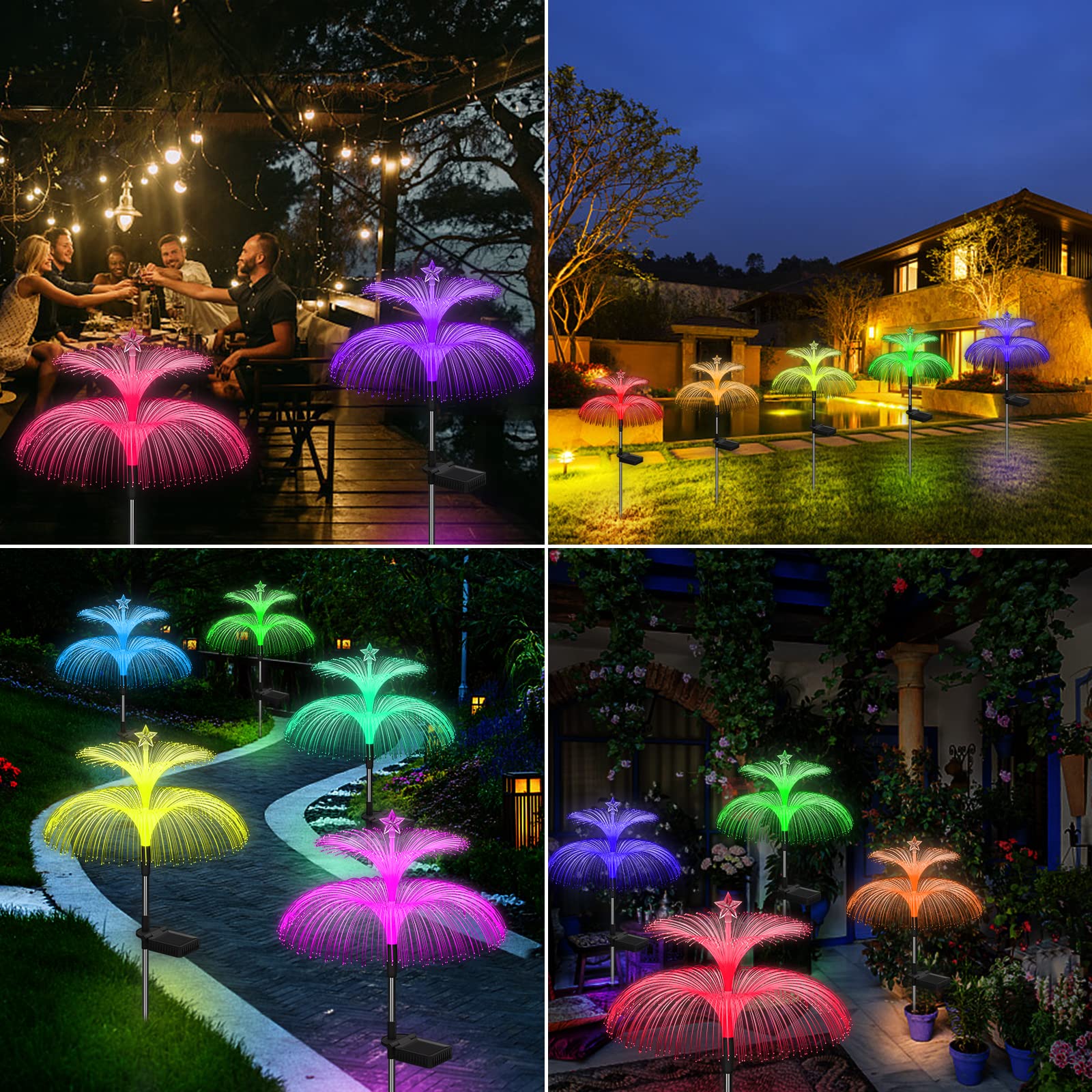 Solar Jellyfish Garden Lights &ndash; 7 Color Changing Waterproof Outdoor Decor