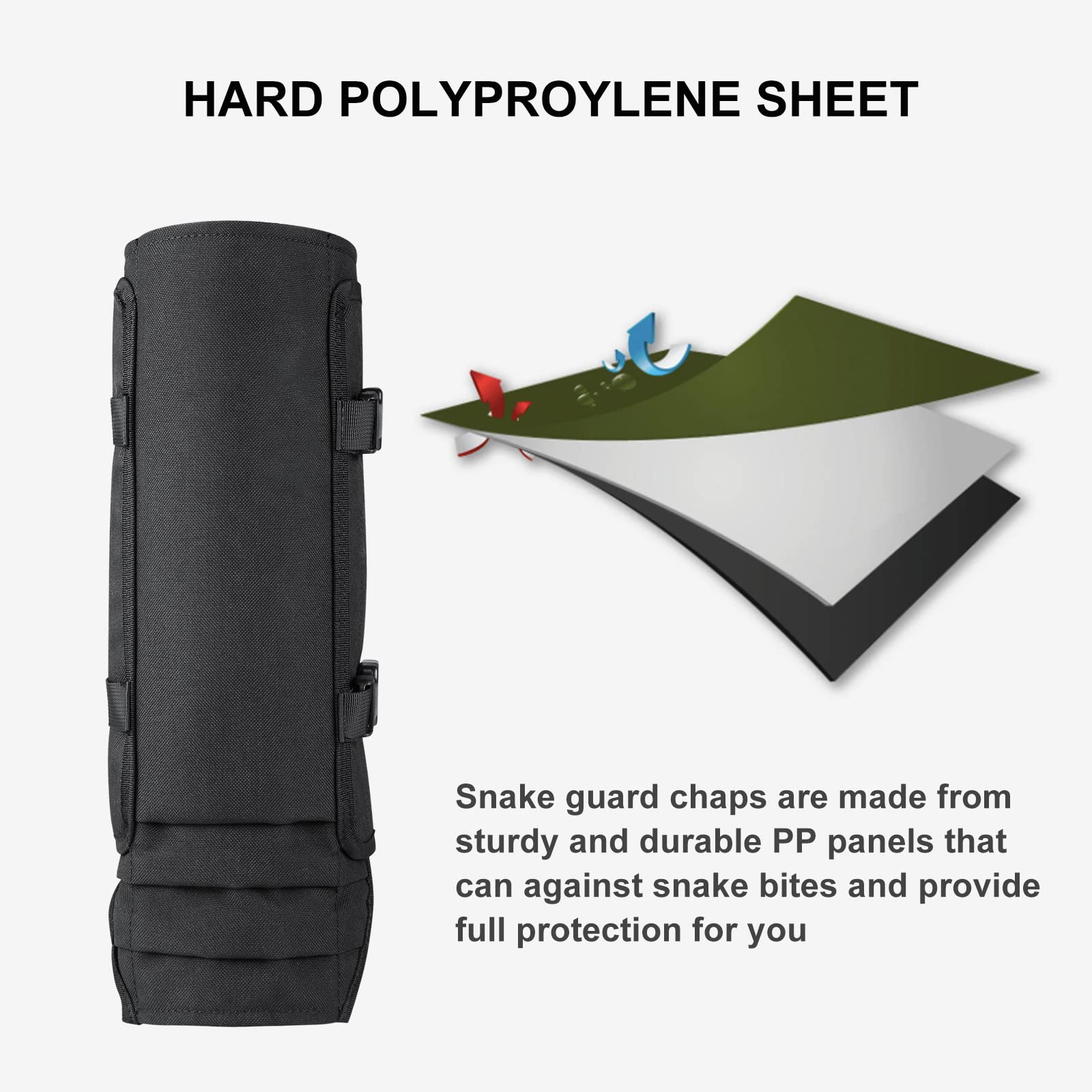Waterproof Snake Gaiters – Lightweight Snake Bite Protection Leg Guards for Hunting & Outdoor Adventures