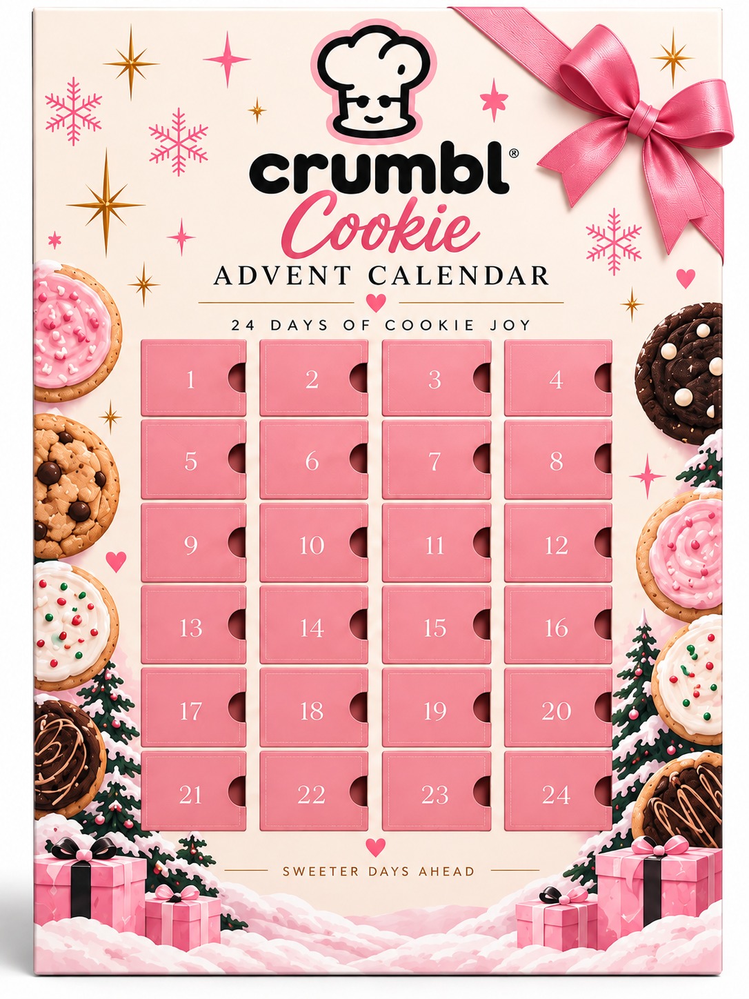 Crumbl Cookie Advent Calendar 🍪🎄