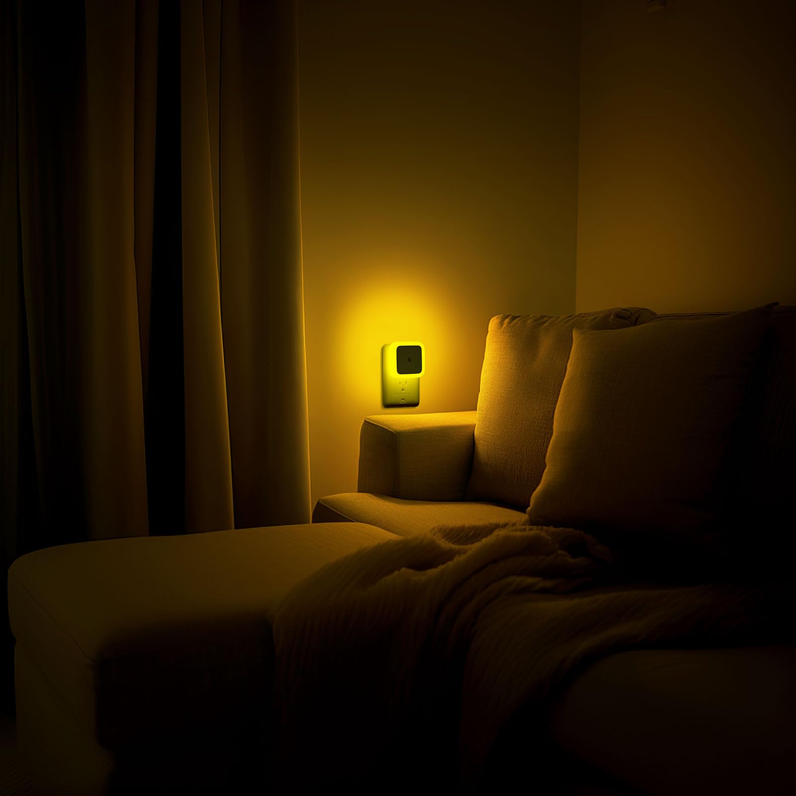 Plug-In LED Night Lights – Dusk to Dawn Auto Sensor Night Lamps for Bedroom, Hallway, Bathroom & Nursery（8-Pack）