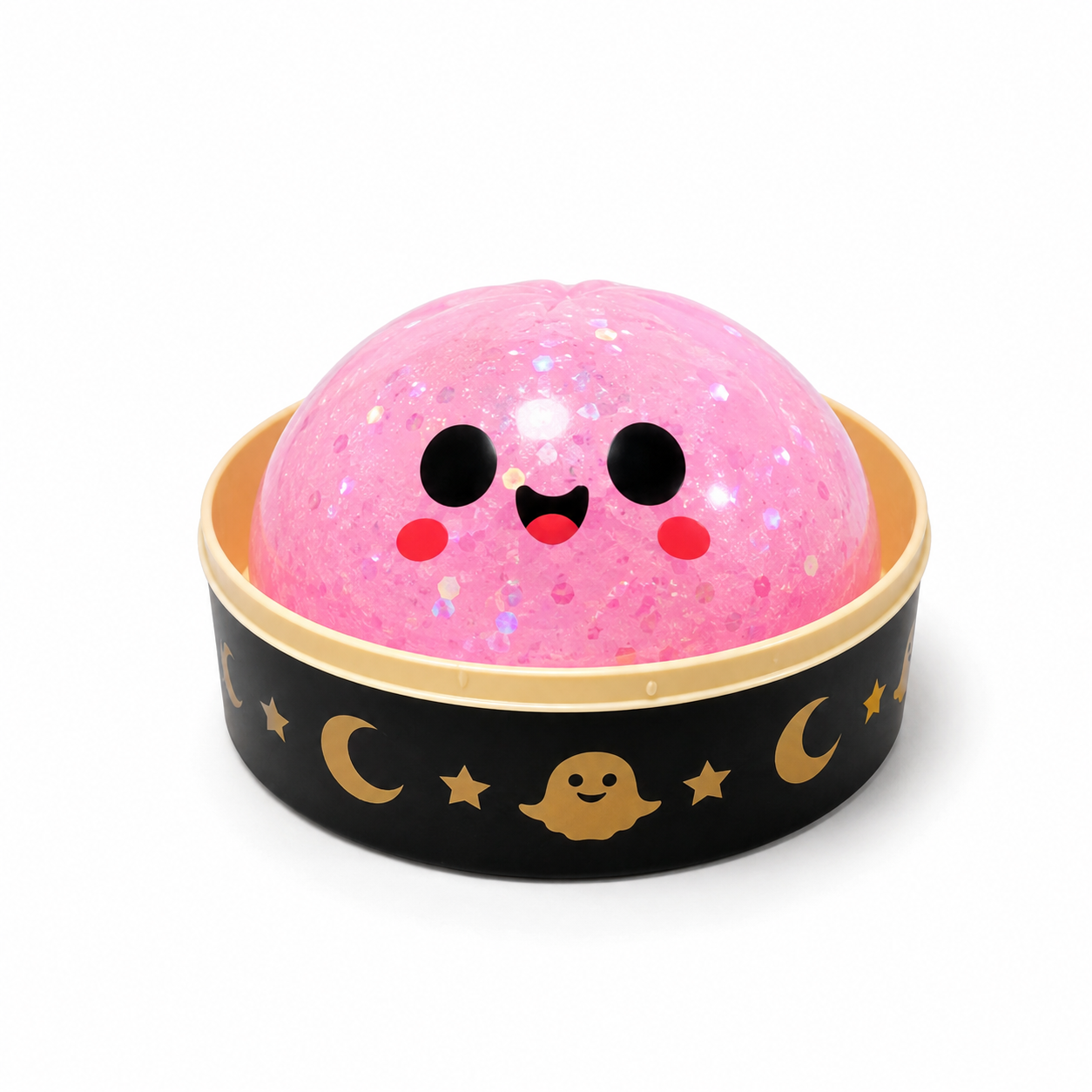 Halloween Ghost Dumpling Squishy Set – Glitter Stress Relief Fidget Toys & Party Favors