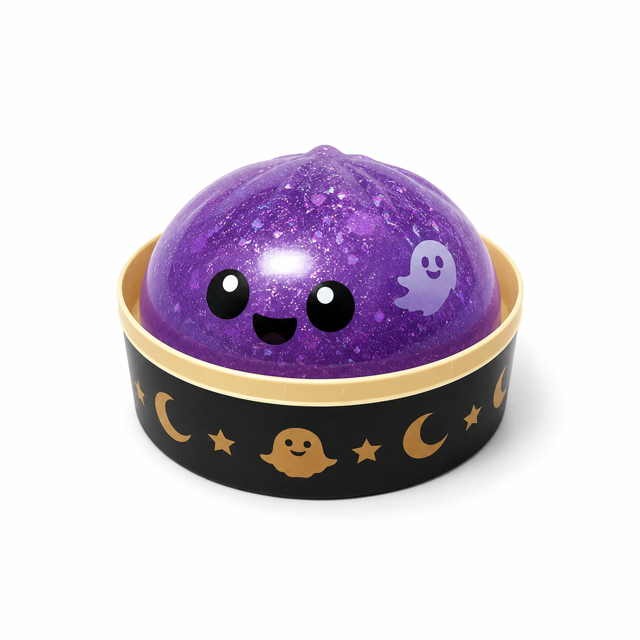 Halloween Ghost Dumpling Squishy Set – Glitter Stress Relief Fidget Toys & Party Favors