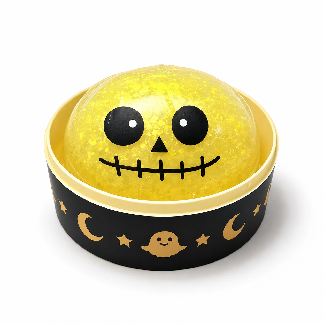Halloween Ghost Dumpling Squishy Set – Glitter Stress Relief Fidget Toys & Party Favors