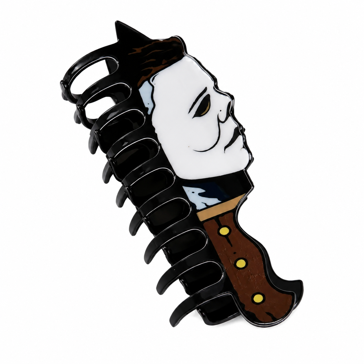 Gothic Halloween Horror Hair Claw Clip – Double-Sided Acrylic Spooky Hair Accessory for Women & Girls