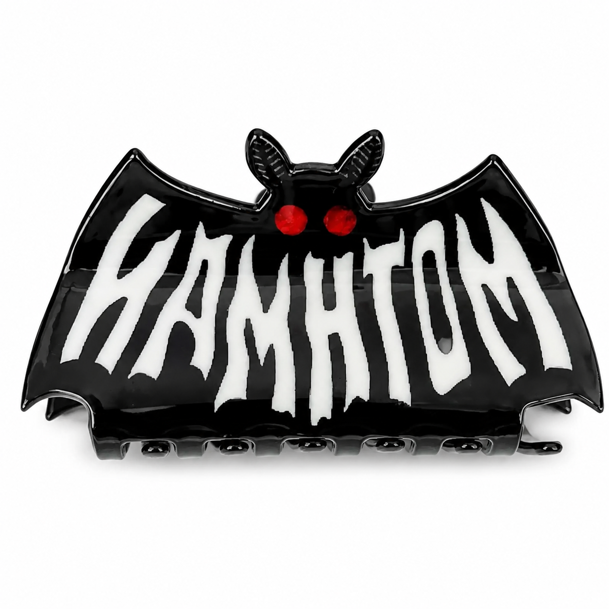 Gothic Halloween Horror Hair Claw Clip – Double-Sided Acrylic Spooky Hair Accessory for Women & Girls