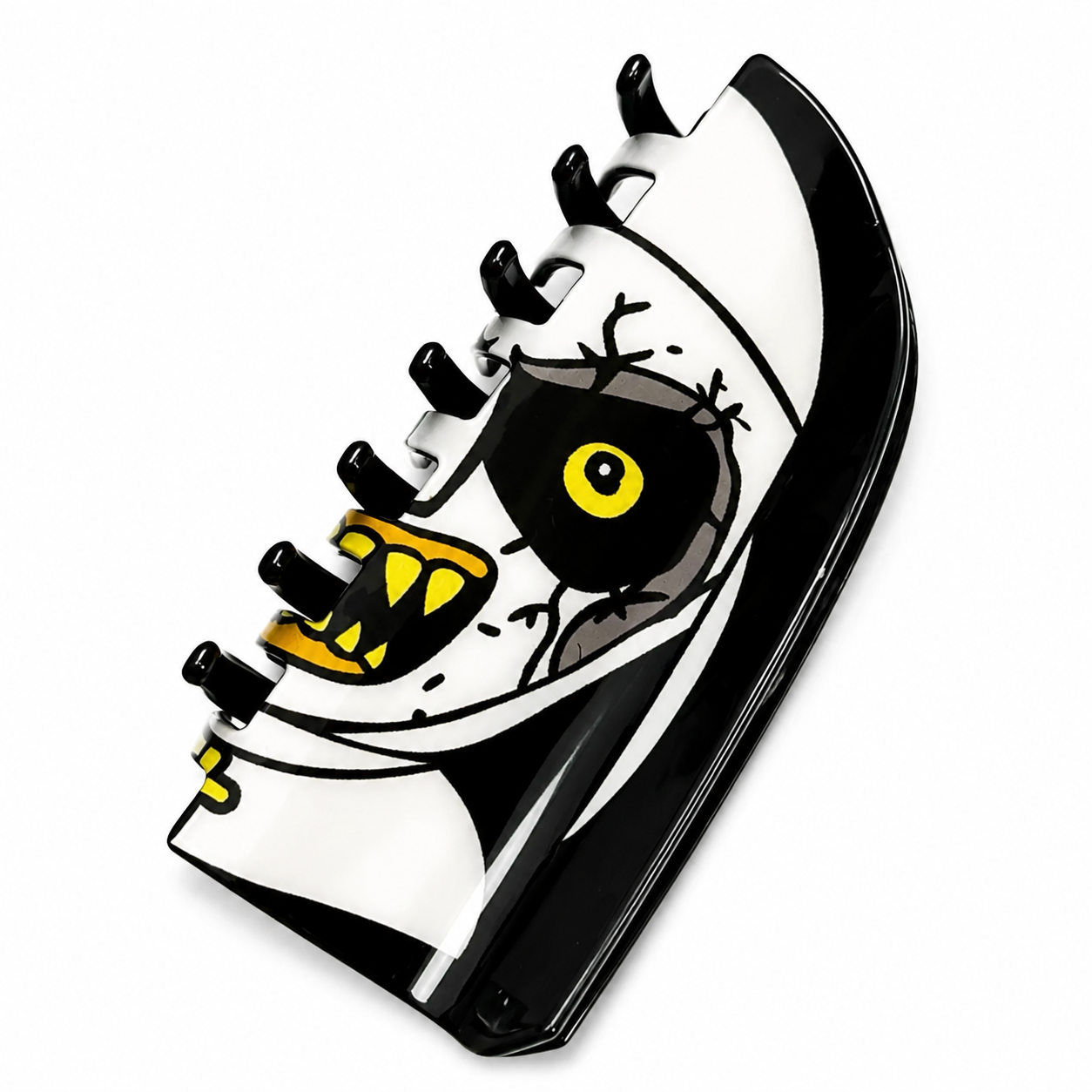 Gothic Halloween Horror Hair Claw Clip – Double-Sided Acrylic Spooky Hair Accessory for Women & Girls