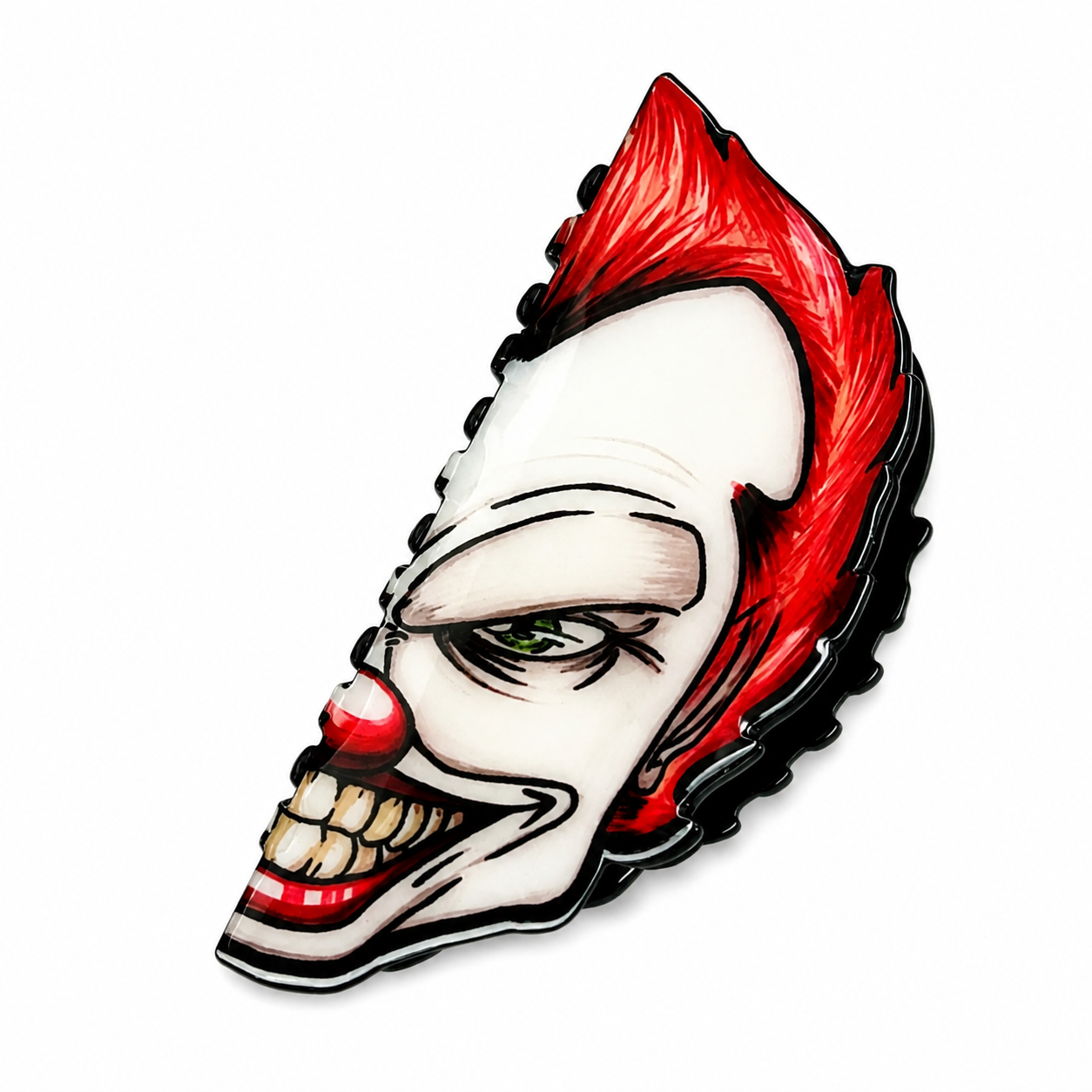 Gothic Halloween Horror Hair Claw Clip – Double-Sided Acrylic Spooky Hair Accessory for Women & Girls