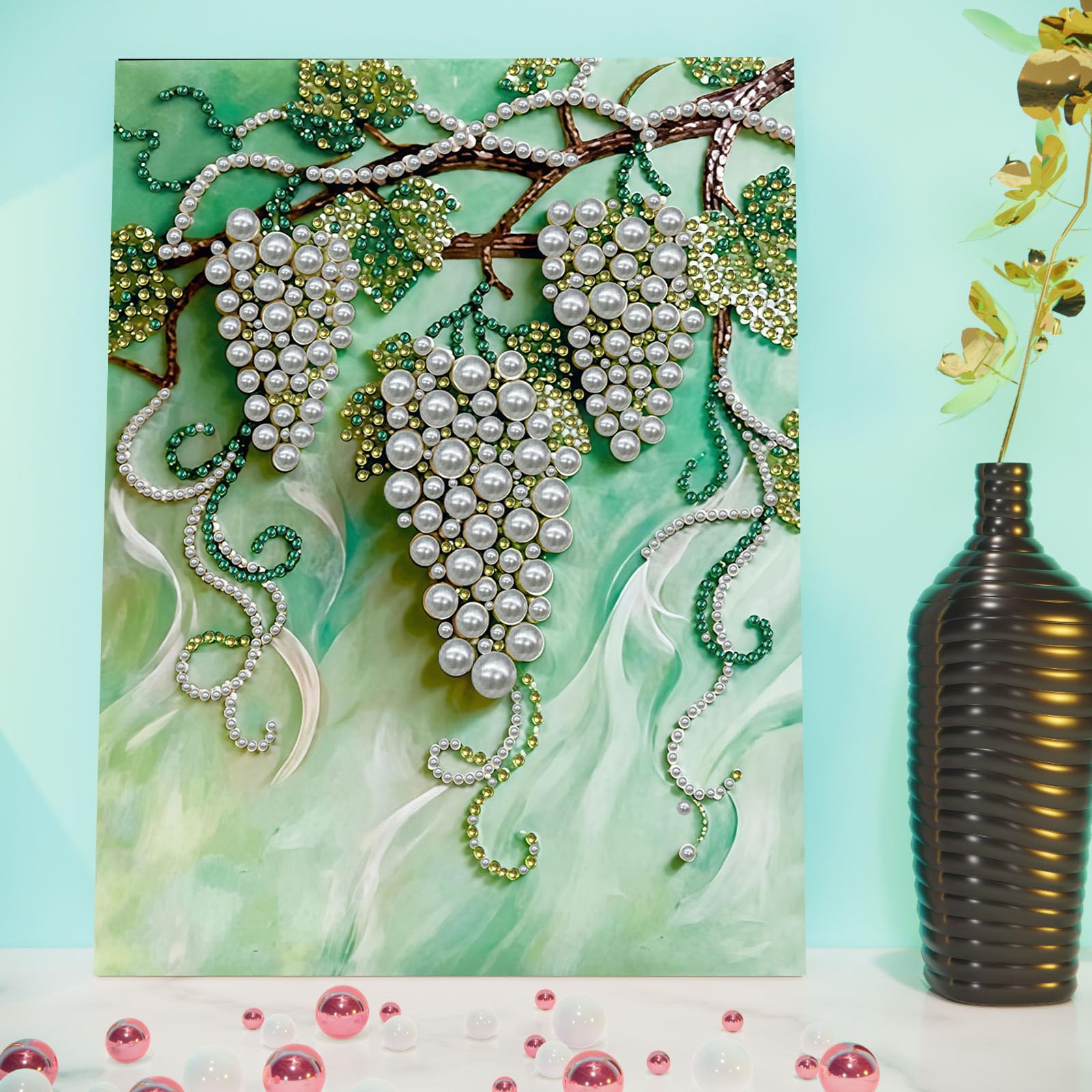3D Sunflower Diamond Pearl Painting Kit – DIY Beaded Canvas Art with Frame for Adults & Beginners