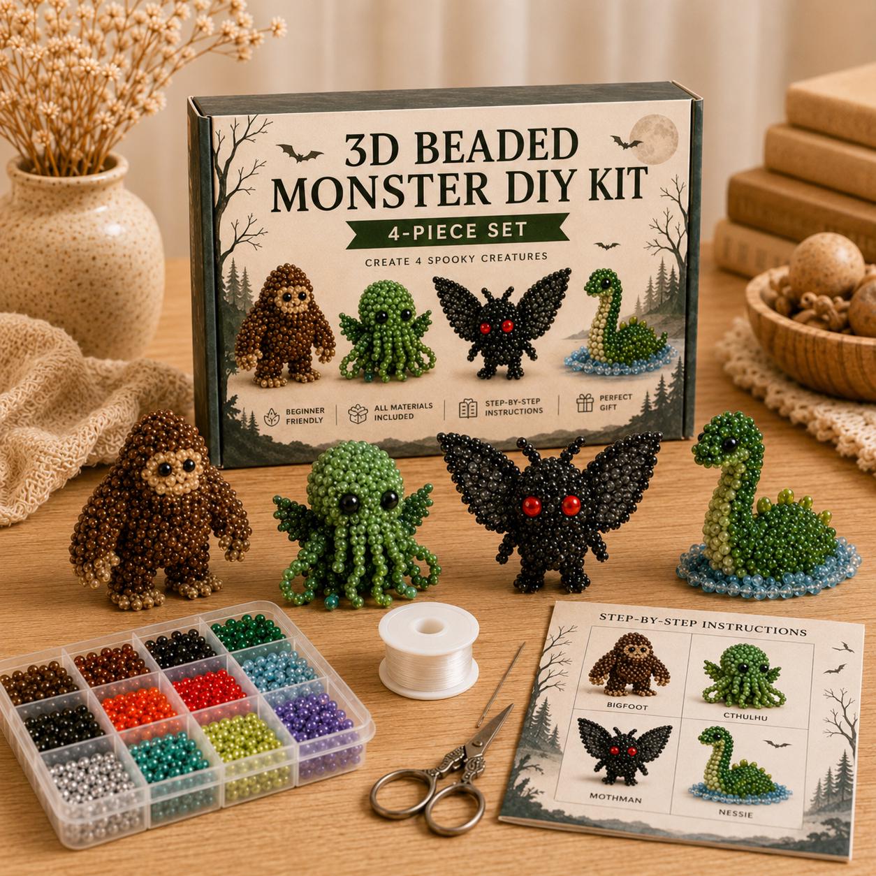 3D Christmas Manger Beading DIY Kit – Holiday Nativity Scene Craft Set for Family & Festive Home Decor