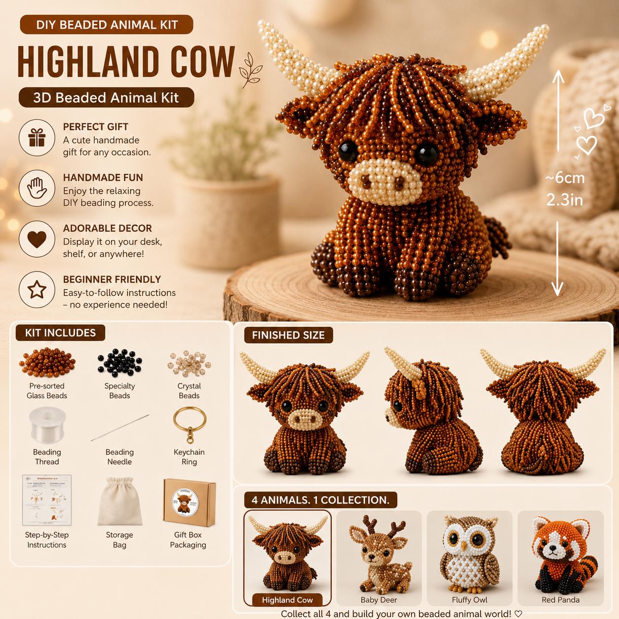 3D Christmas Manger Beading DIY Kit – Holiday Nativity Scene Craft Set for Family & Festive Home Decor