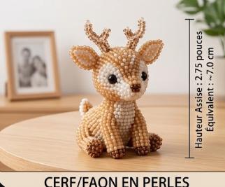 3D Animal Beading DIY Kit &ndash; Beginner-Friendly Bead Craft Set for Creating Cute Handmade Figures